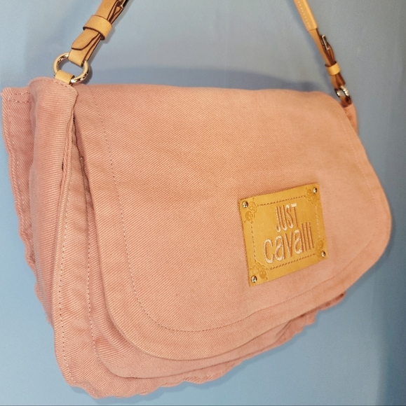 SOLD - Just Cavalli Sunrise Denim clutch - Picture 2 of 7